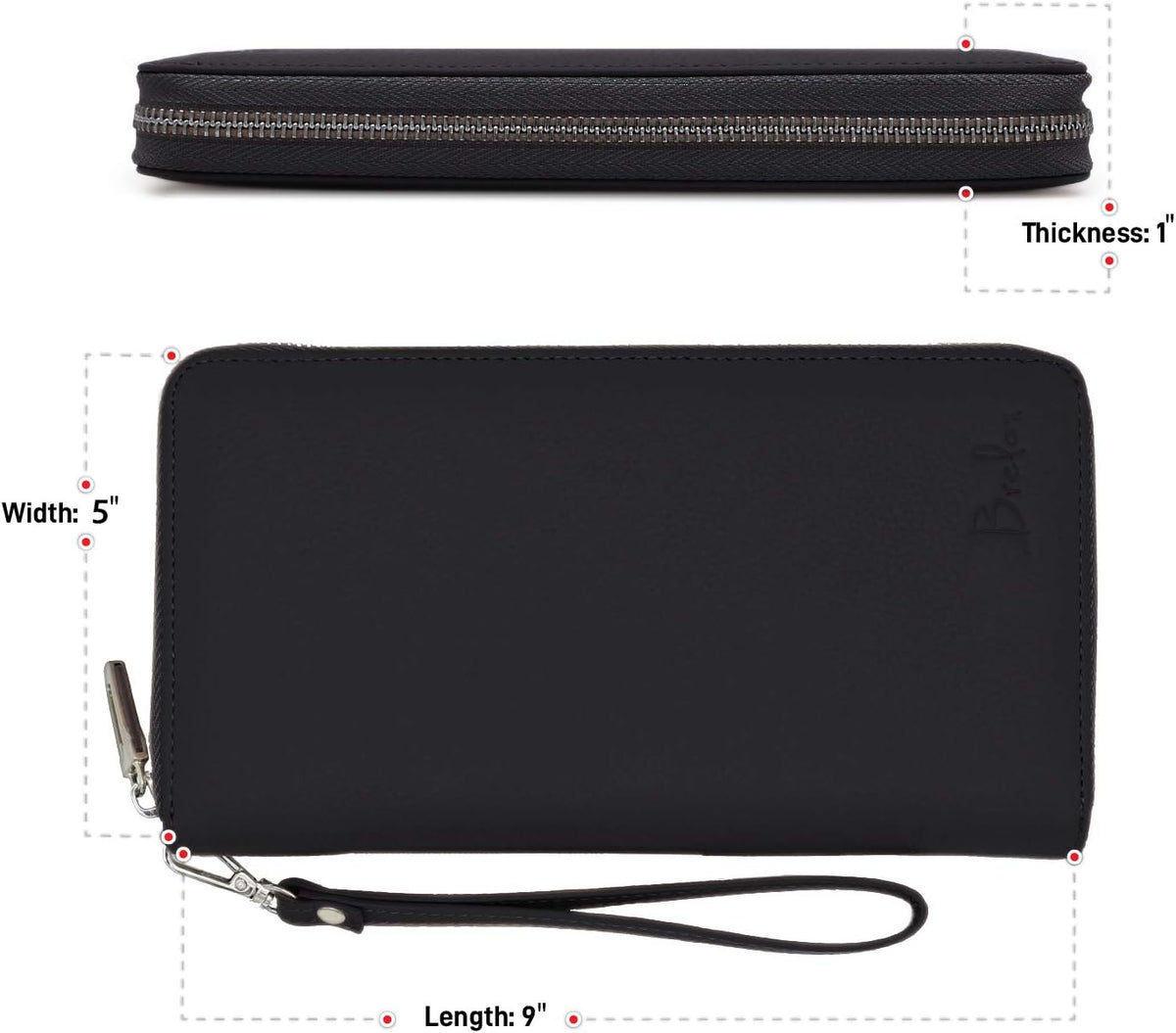Family Passport Holder for 4, 5 & 6 Passports – Genuine Leather RFID Travel Wallet with Wristlet for Cards, Cash & IDs, Perfect Travel Gift for Women Men