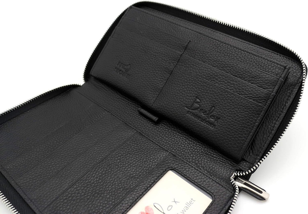 Family Passport Holder for 4, 5 & 6 Passports – Genuine Leather RFID Travel Wallet with Wristlet for Cards, Cash & IDs, Perfect Travel Gift for Women Men