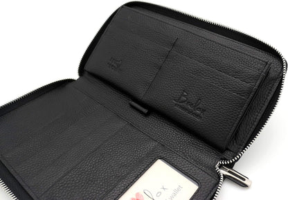 Family Passport Holder for 4, 5 & 6 Passports – Genuine Leather RFID Travel Wallet with Wristlet for Cards, Cash & IDs, Perfect Travel Gift for Women Men
