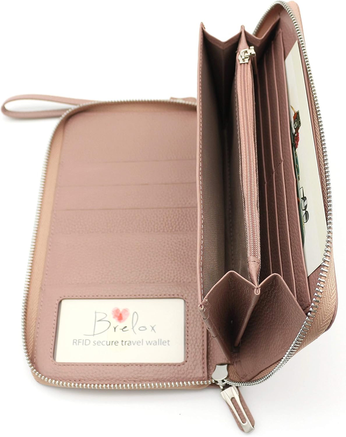 Family Passport Holder for 4, 5 & 6 Passports – Genuine Leather RFID Travel Wallet with Wristlet for Cards, Cash & IDs, Perfect Travel Gift for Women Men