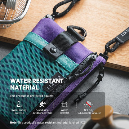 RFID Blocking Travel Wallet for Men Women, Water Resistant Passport & Phone Holder with Detachable Lanyard and Key Ring, Lightweight Zipper Travel Wallet