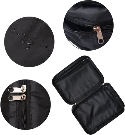 All-Purpose Household Travel Organizer Accessory Toiletry Cosmetics Makeup Hanging Shaving kit Bag-Black