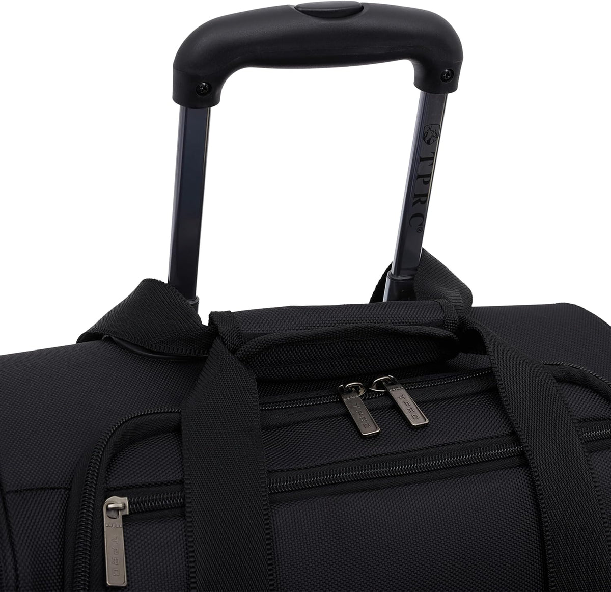 TPRC 15" Smart Underseat Carry-On Luggage with USB Charging Port, Navy Blue