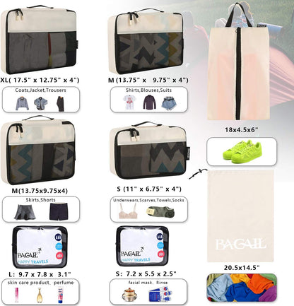 8 Set/9 Set Packing Cubes Luggage Packing Organizer for Travel, Suitcase Packing Bags for Travel Accessories