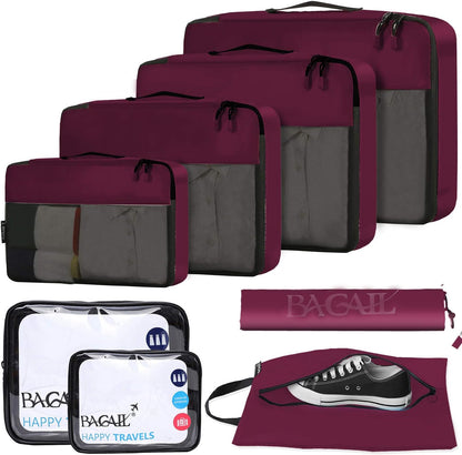 8 Set/9 Set Packing Cubes Luggage Packing Organizer for Travel, Suitcase Packing Bags for Travel Accessories