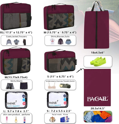 8 Set/9 Set Packing Cubes Luggage Packing Organizer for Travel, Suitcase Packing Bags for Travel Accessories