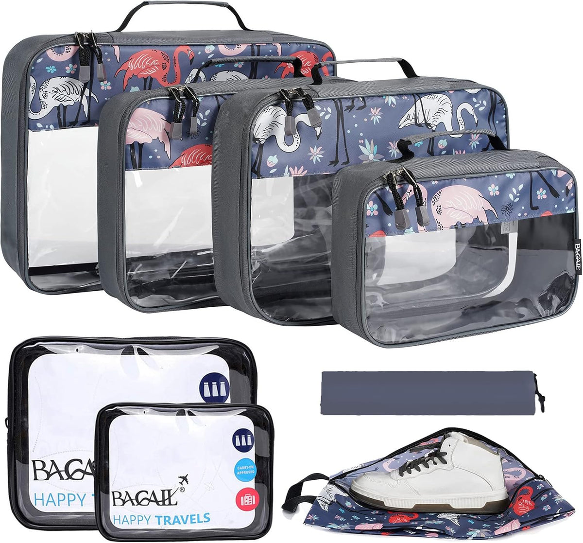 8 Set/9 Set Packing Cubes Luggage Packing Organizer for Travel, Suitcase Packing Bags for Travel Accessories