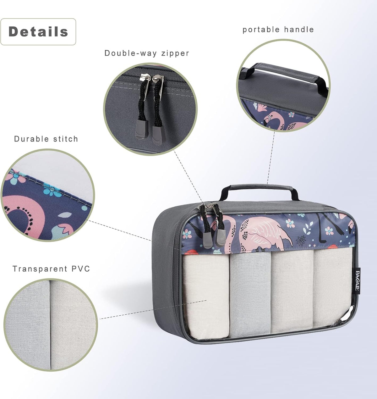 8 Set/9 Set Packing Cubes Luggage Packing Organizer for Travel, Suitcase Packing Bags for Travel Accessories