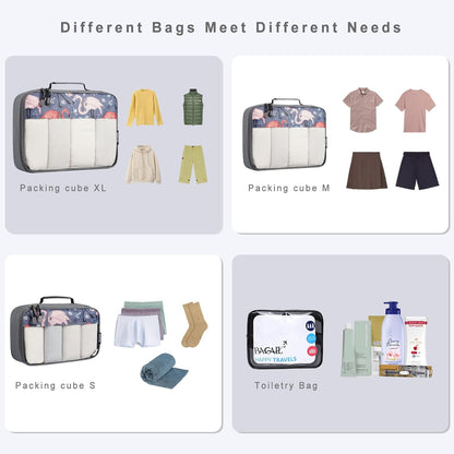 8 Set/9 Set Packing Cubes Luggage Packing Organizer for Travel, Suitcase Packing Bags for Travel Accessories