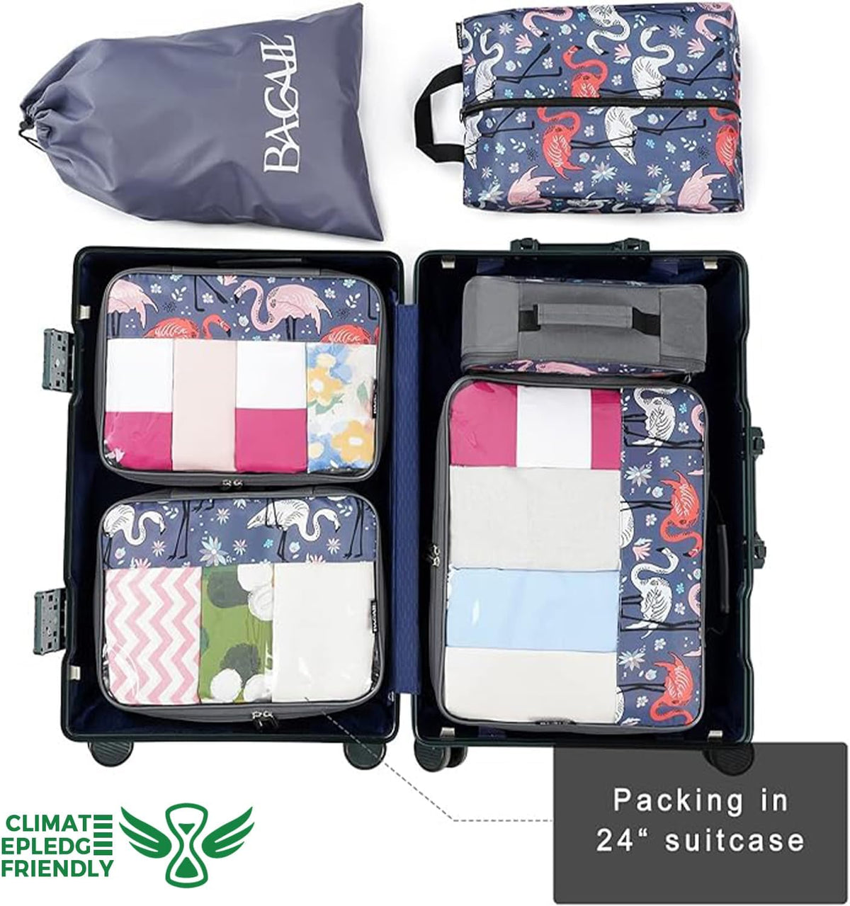 8 Set/9 Set Packing Cubes Luggage Packing Organizer for Travel, Suitcase Packing Bags for Travel Accessories