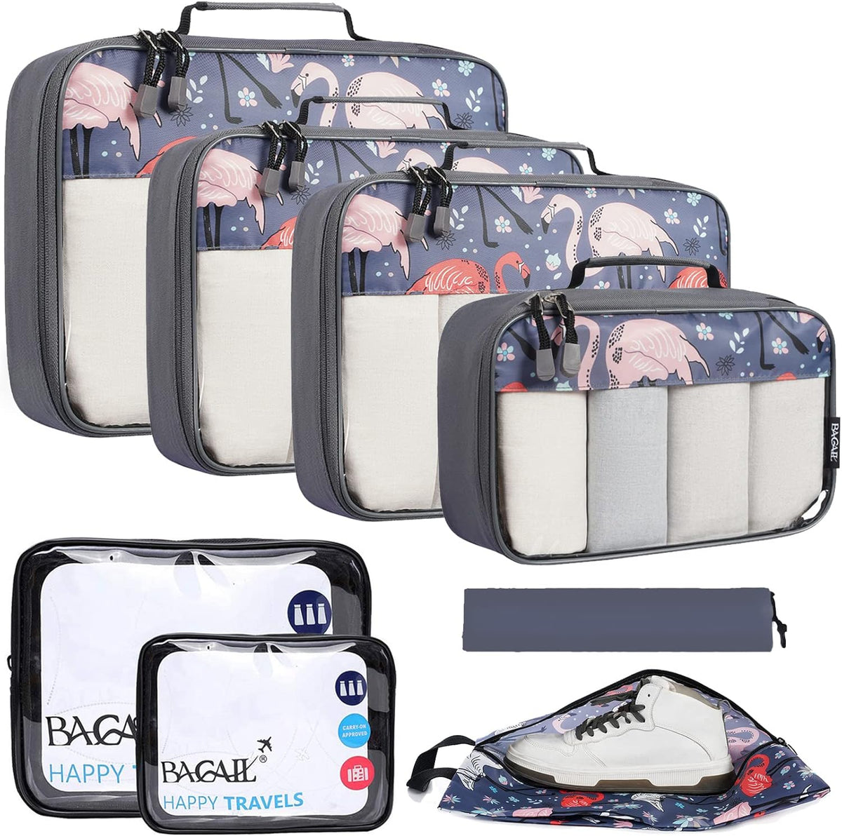 8 Set/9 Set Packing Cubes Luggage Packing Organizer for Travel, Suitcase Packing Bags for Travel Accessories