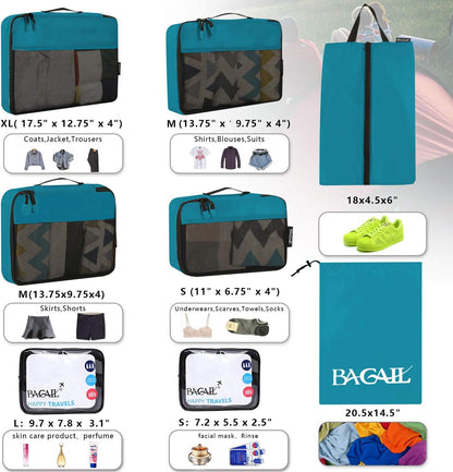 8 Set/9 Set Packing Cubes Luggage Packing Organizer for Travel, Suitcase Packing Bags for Travel Accessories