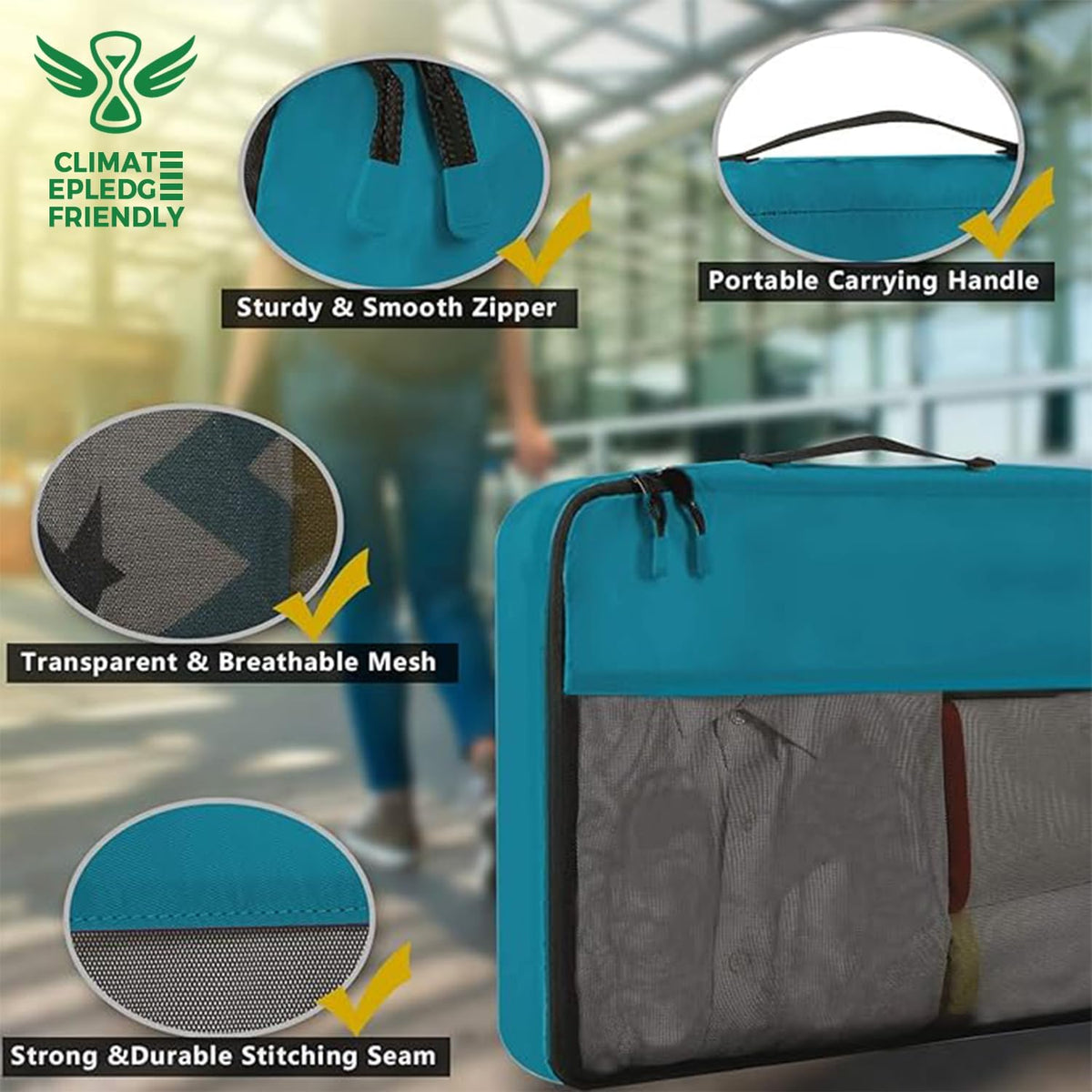 8 Set/9 Set Packing Cubes Luggage Packing Organizer for Travel, Suitcase Packing Bags for Travel Accessories