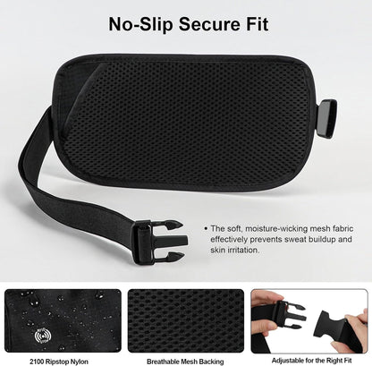 Travel Money Belt, Travel Waist Wallet with RFID Blocking & Hidden Fanny Pack for Men and Women, Hidden Passport Holder to Protect Credit Cards, Passports and Documents