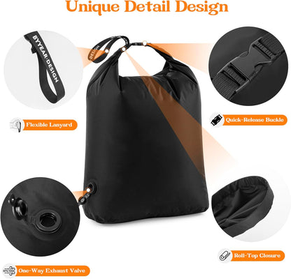 Travel Laundry Bag for Dirty Clothes, Waterproof Travel Compression Bags for Packing, Moisture-resistant Vacuum Storage Bag, Space-Saving Laundry Storage Organizer for Cruise, Swimming, Gym