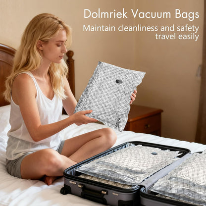 15pcs Vacuum Seal Bags for Clothing Travel, Cordless Pump, Carry-on Size Compression Packing Bags, 4000Pa Suction & 2000mAh Battery, Vacuum Storage Bags for Clothes, Luggage, Suitcase, Space Saver