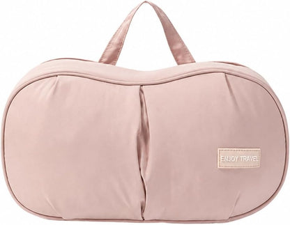 Travel Lingerie Organizer Bag with Structured Bra Protection, Portable Underwear Storage Case with Compartments, Large Capacity Packing Organizer for Travel & Suitcase