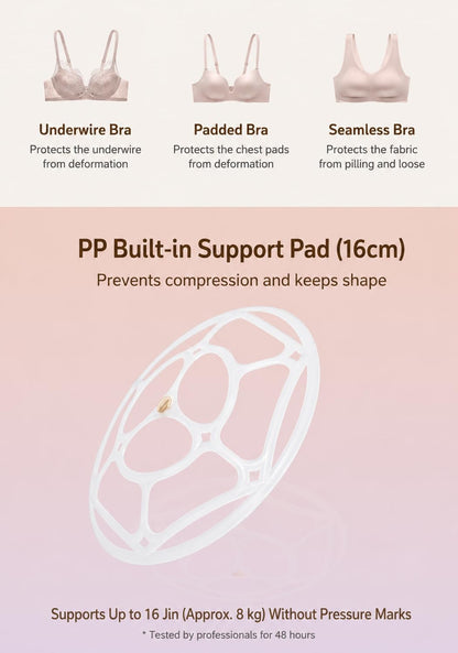 Travel Lingerie Organizer Bag with Structured Bra Protection, Portable Underwear Storage Case with Compartments, Large Capacity Packing Organizer for Travel & Suitcase