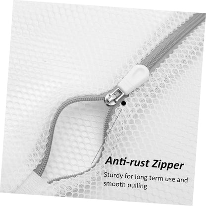Large Mesh Laundry Bag with Zipper Protective Wash Bag for Underwear for College and Travel Lightweight and Portable Clothing Organizer