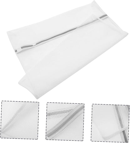Large Mesh Laundry Bag with Zipper Protective Wash Bag for Underwear for College and Travel Lightweight and Portable Clothing Organizer