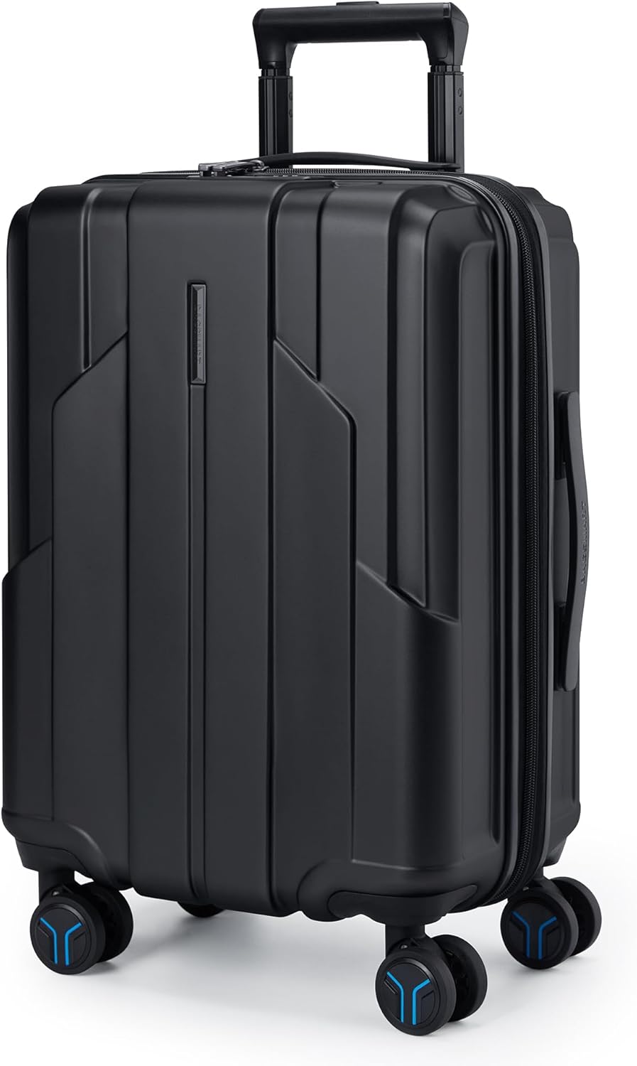 Carry On Luggage 22x14x9 Airline Approved, 1OO% PC Hardside Expandable Luggage with TSA Lock, 20 Inch Travel Suitcase with Spinner Wheels, Black