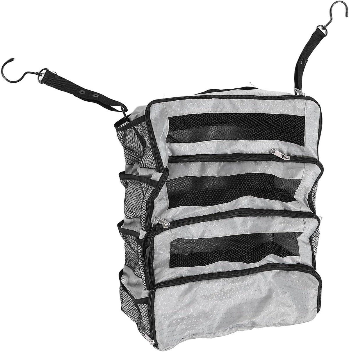 Suitcase Organizer Hanging Suitcase Organizer for Travel Foldable Portable Travel Transport on Bag Luggage Compression Hanging Packing for Travel Carry on Wardrobe (Only Bag), all grey