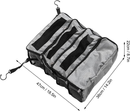 Suitcase Organizer Hanging Suitcase Organizer for Travel Foldable Portable Travel Transport on Bag Luggage Compression Hanging Packing for Travel Carry on Wardrobe (Only Bag), all grey