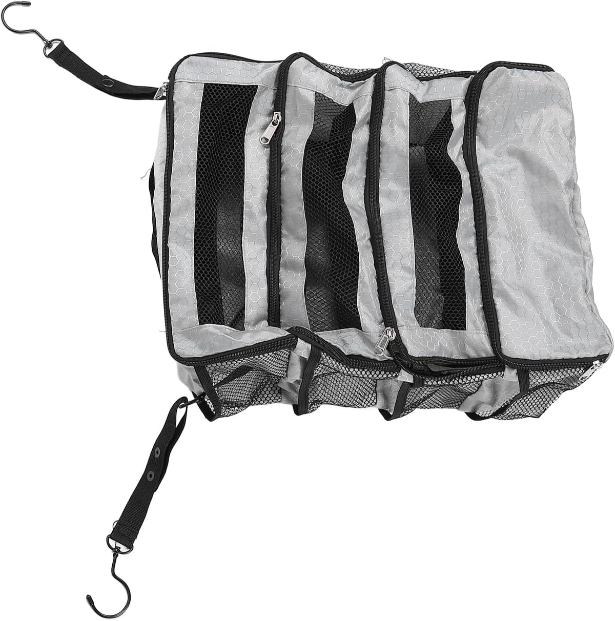 Suitcase Organizer Hanging Suitcase Organizer for Travel Foldable Portable Travel Transport on Bag Luggage Compression Hanging Packing for Travel Carry on Wardrobe (Only Bag), all grey