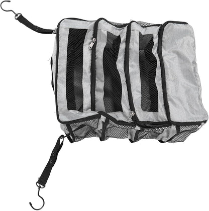 Suitcase Organizer Hanging Suitcase Organizer for Travel Foldable Portable Travel Transport on Bag Luggage Compression Hanging Packing for Travel Carry on Wardrobe (Only Bag), all grey