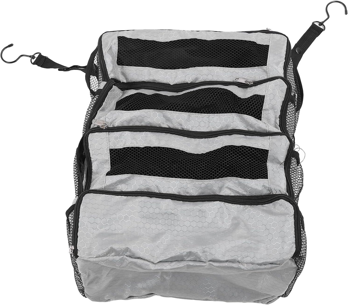Suitcase Organizer Hanging Suitcase Organizer for Travel Foldable Portable Travel Transport on Bag Luggage Compression Hanging Packing for Travel Carry on Wardrobe (Only Bag), all grey