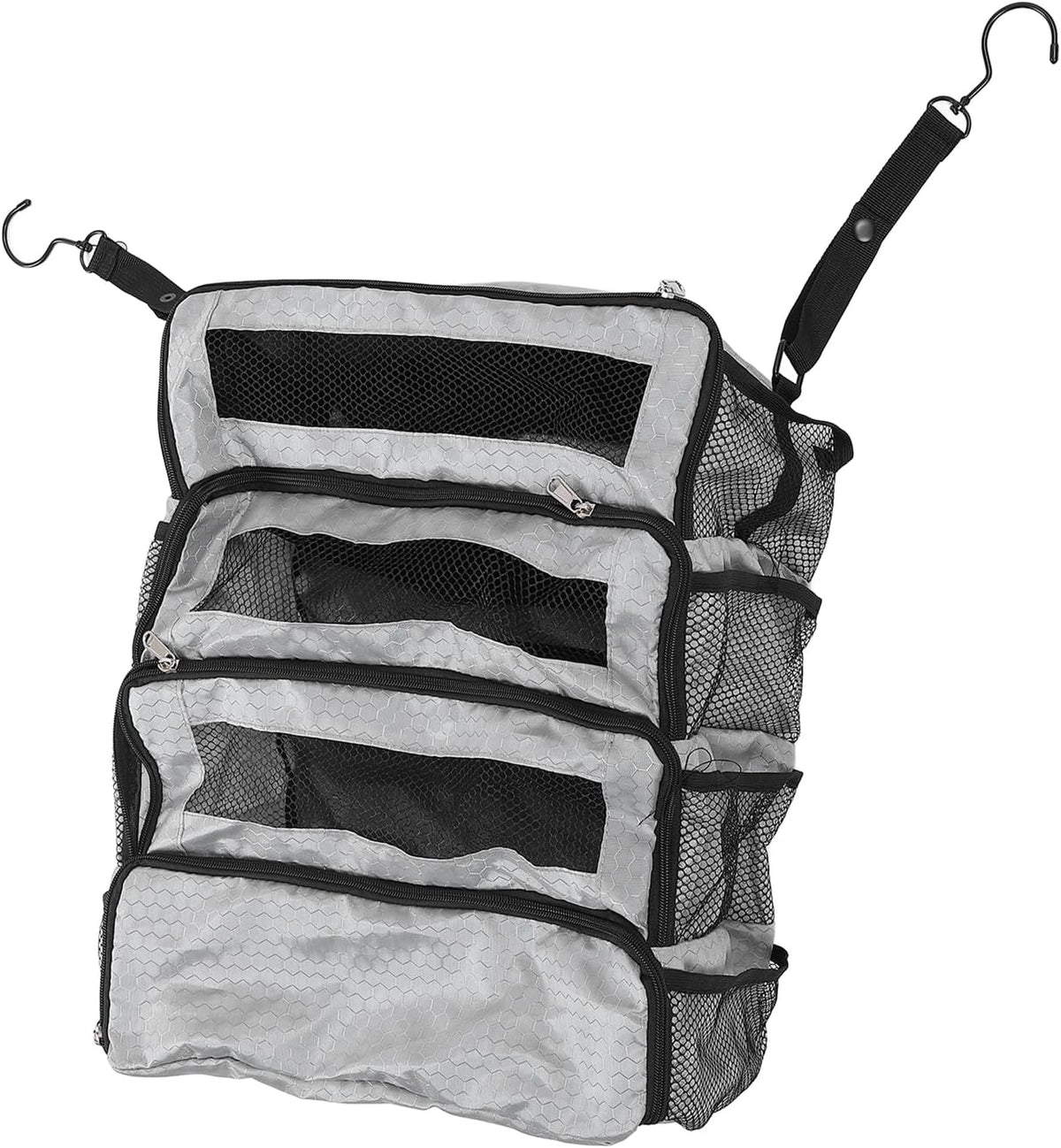 Suitcase Organizer Hanging Suitcase Organizer for Travel Foldable Portable Travel Transport on Bag Luggage Compression Hanging Packing for Travel Carry on Wardrobe (Only Bag), all grey