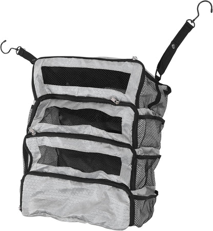 Suitcase Organizer Hanging Suitcase Organizer for Travel Foldable Portable Travel Transport on Bag Luggage Compression Hanging Packing for Travel Carry on Wardrobe (Only Bag), all grey