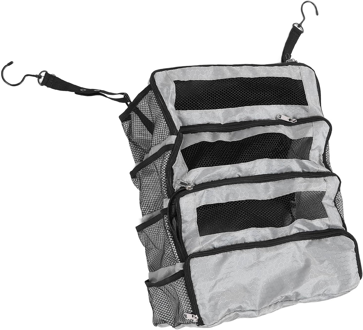 Suitcase Organizer Hanging Suitcase Organizer for Travel Foldable Portable Travel Transport on Bag Luggage Compression Hanging Packing for Travel Carry on Wardrobe (Only Bag), all grey