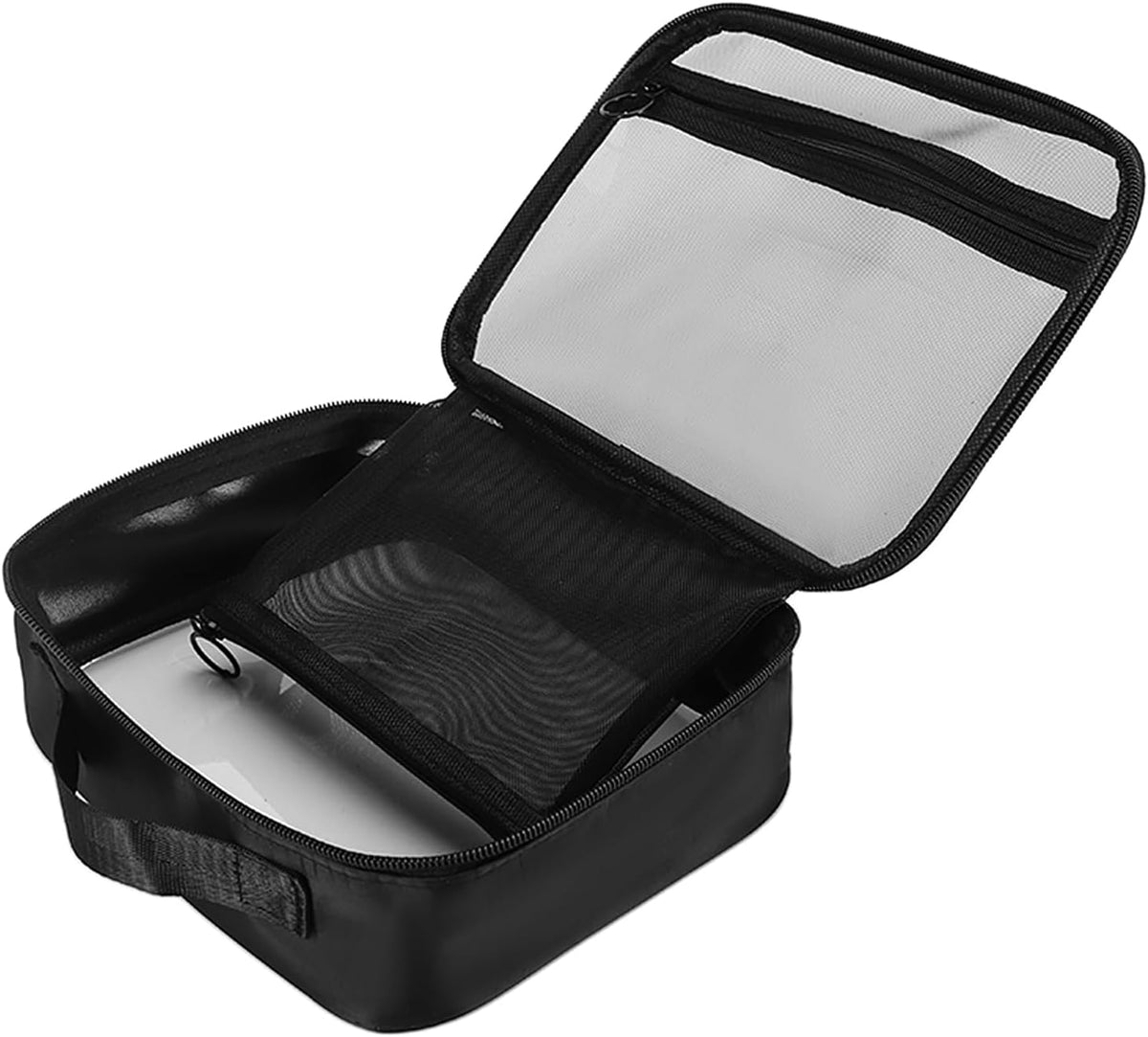 TSA Approved Toiletry Bag, Clear Makeup Bags with Multi Layer Mesh Pockets, Portable Large Capacity PVC Cosmetic Bags with Zipper for Travel Essentials