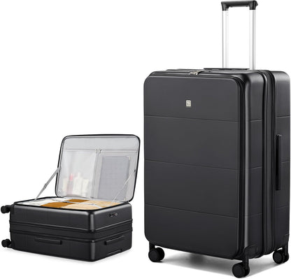 Hardside Expandable Carry On Luggage, 20 Inch Top Opening Trunk Luggages with Spinner Wheels, All-PC Hard Shell Carry-On Suitcase, Lightweight & TSA Airline Approved (Bamboo Green, 46L)