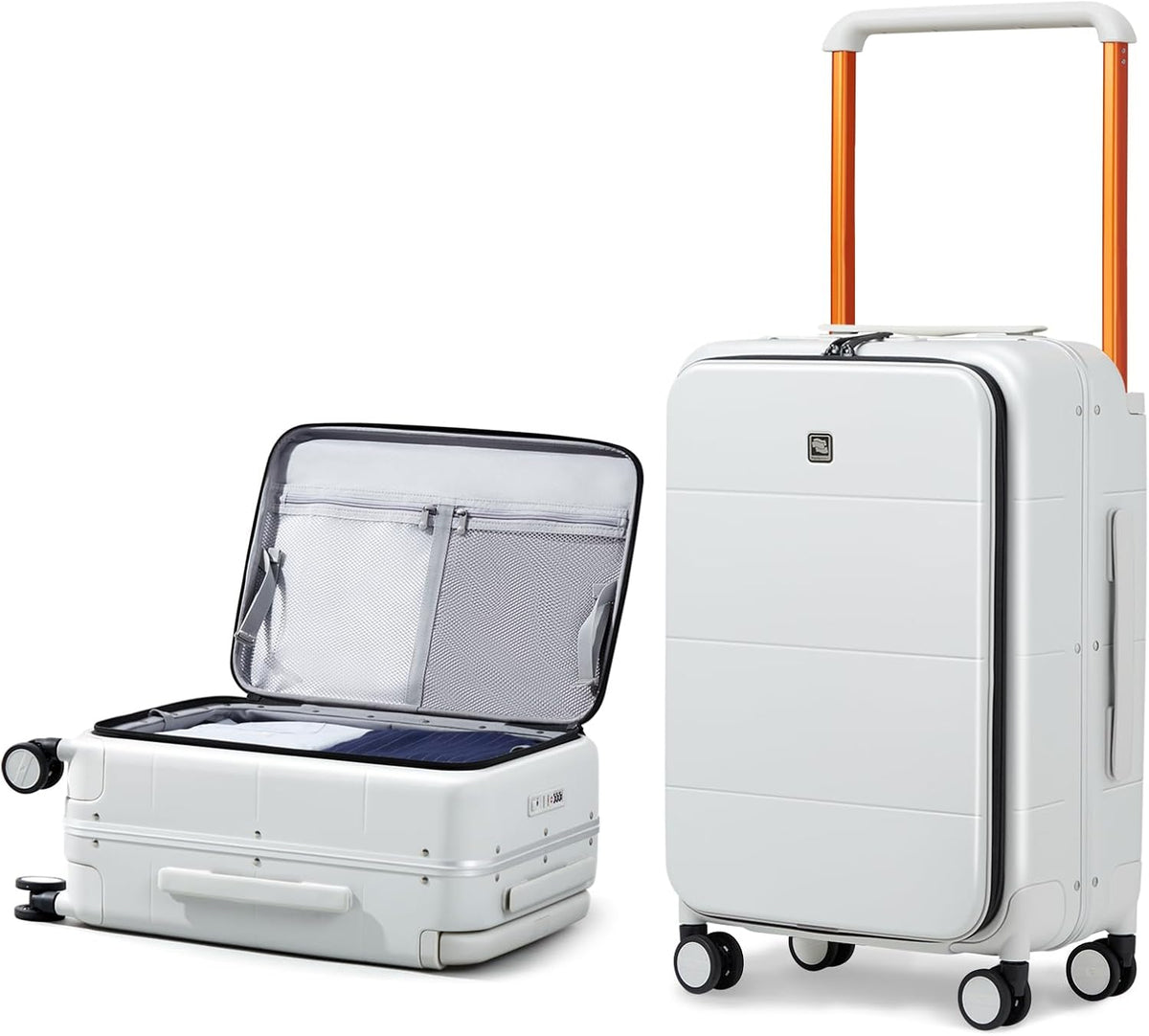 Hardside Expandable Carry On Luggage, 20 Inch Top Opening Trunk Luggages with Spinner Wheels, All-PC Hard Shell Carry-On Suitcase, Lightweight & TSA Airline Approved (Bamboo Green, 46L)
