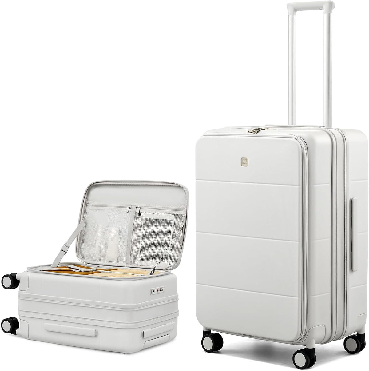 Hardside Expandable Carry On Luggage, 20 Inch Top Opening Trunk Luggages with Spinner Wheels, All-PC Hard Shell Carry-On Suitcase, Lightweight & TSA Airline Approved (Bamboo Green, 46L)