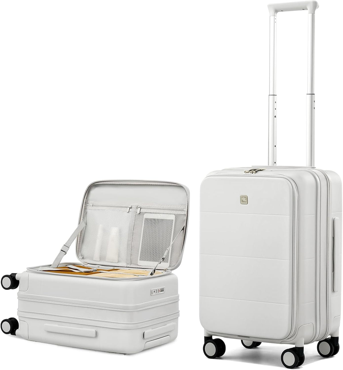 Hardside Expandable Carry On Luggage, 20 Inch Top Opening Trunk Luggages with Spinner Wheels, All-PC Hard Shell Carry-On Suitcase, Lightweight & TSA Airline Approved (Bamboo Green, 46L)