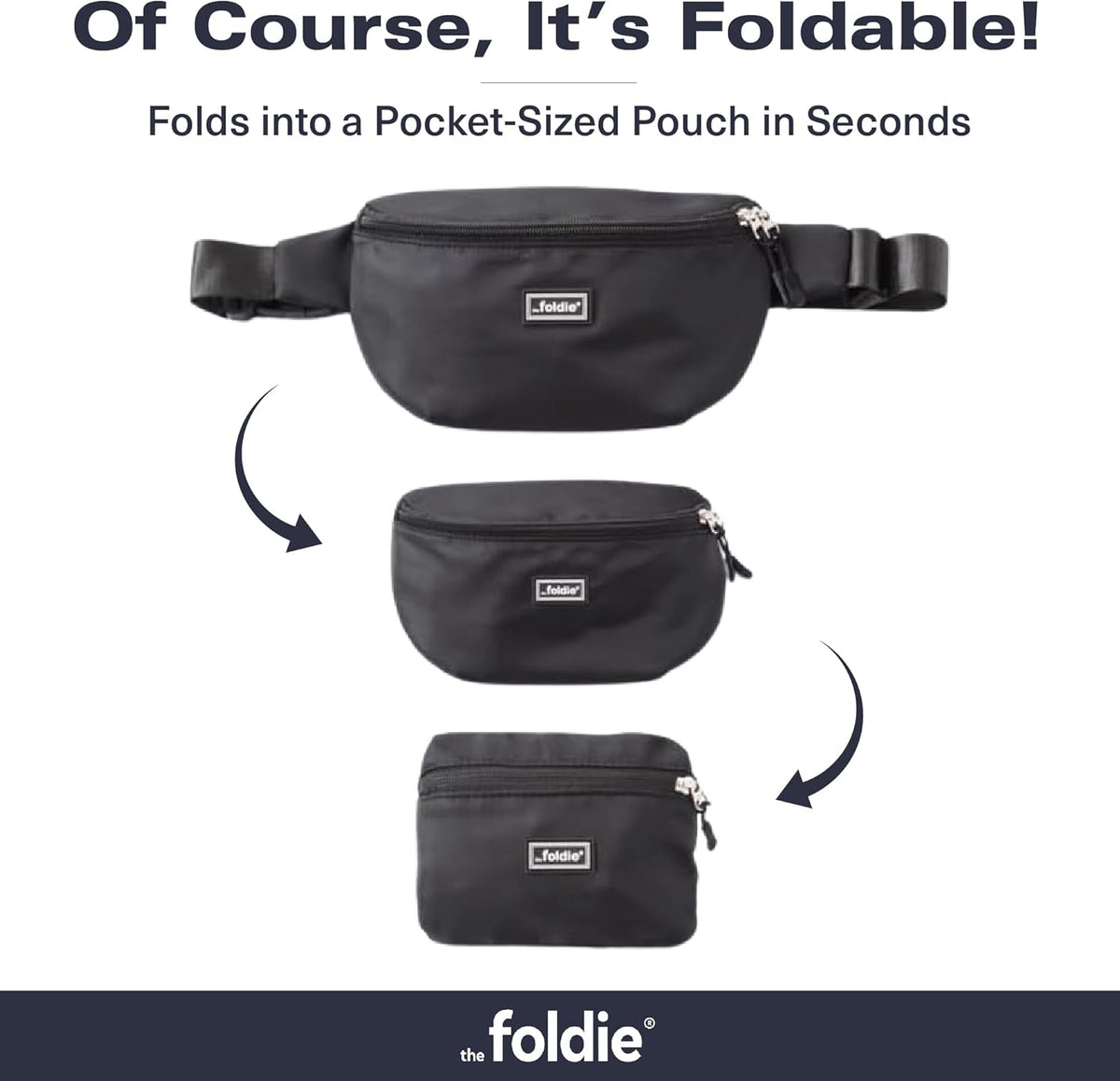 Foldable Crossbody Bags for Women & Men - Anti-Theft RFID-Safe Fanny Pack with Smart Lockable Zippers and Cut-Resistant Strap - Lightweight Waist Pack for Travel & Everyday Use - Orange