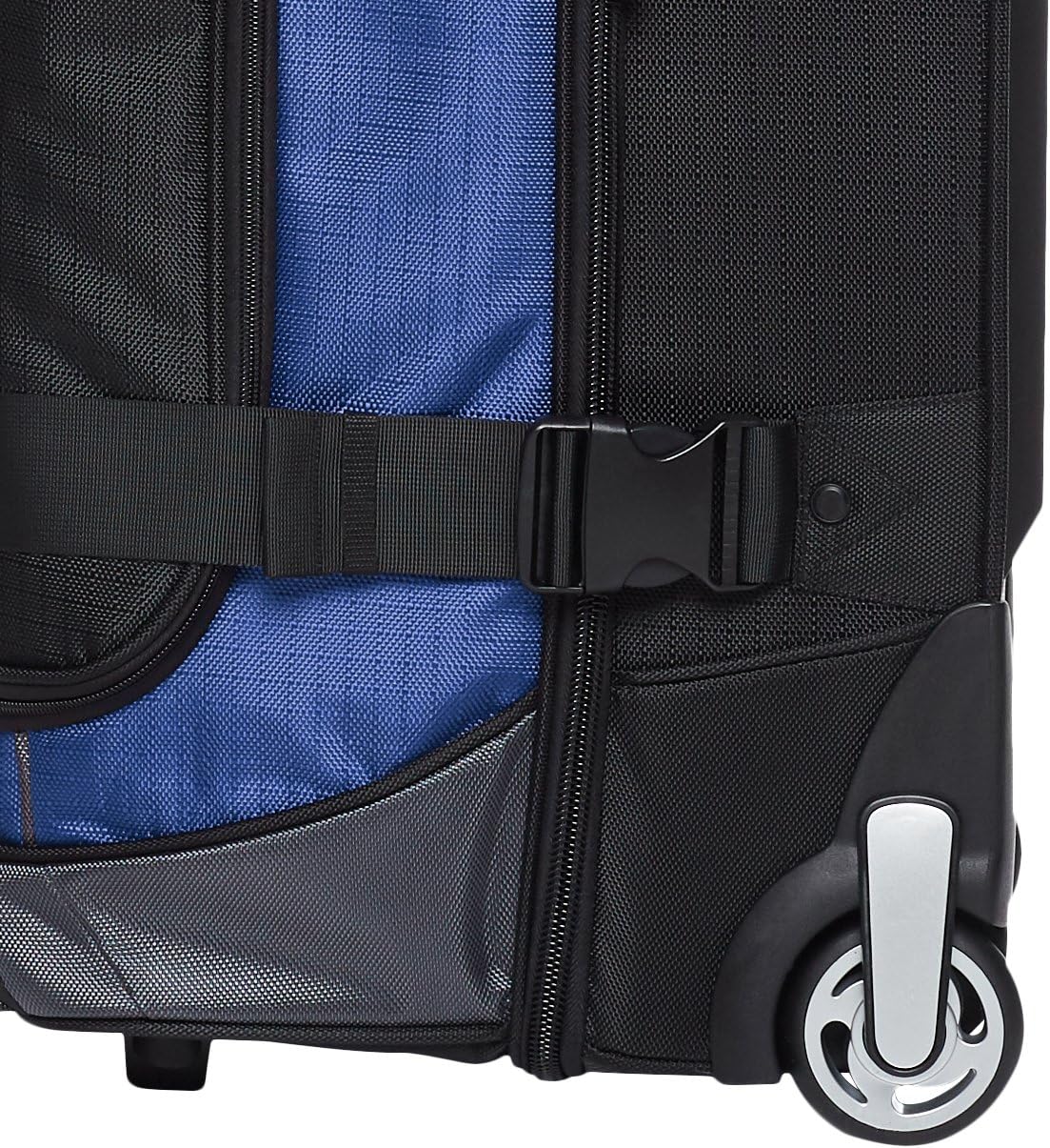 35-inch Large Rolling Duffel Bag with Wheels and Handle, Travel Duffle with Durable Ripstop Polyester Material, 2 Layers of Storage Space, Multiple Interior and Exterior Pockets, Black