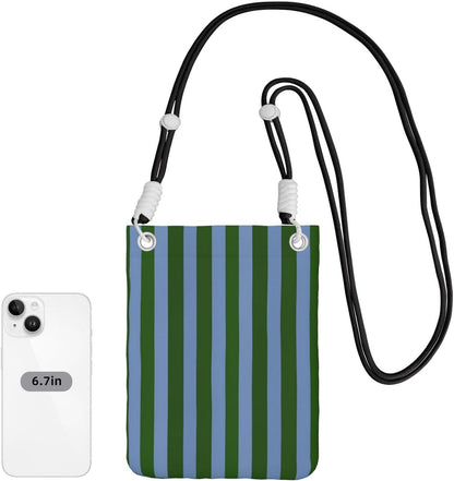 Women's Crossbody Phone Bag, Black Shoulder Strap, Adjustable Shoulder Strap, Vintage Sea Turtle Pattern