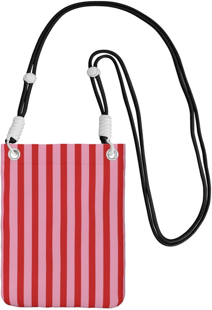 Women's Crossbody Phone Bag, Black Shoulder Strap, Adjustable Shoulder Strap, Vintage Sea Turtle Pattern