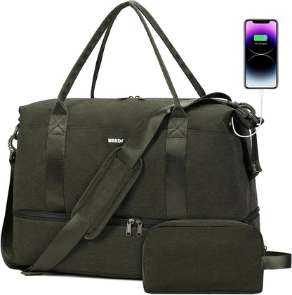 For Spirit Airlines Personal Item Bag Underseat Carry On Bag with Wet Pocket & Shoe Compartment & USB Charging Port