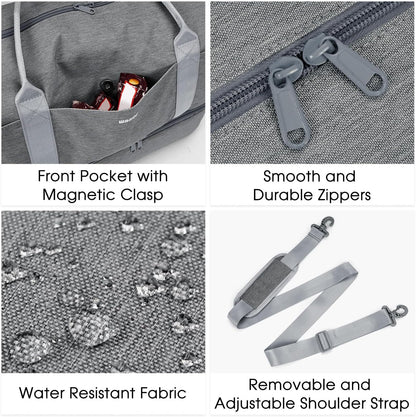 For Spirit Airlines Personal Item Bag Underseat Carry On Bag with Wet Pocket & Shoe Compartment & USB Charging Port
