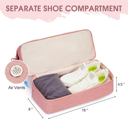 For Spirit Airlines Personal Item Bag Underseat Carry On Bag with Wet Pocket & Shoe Compartment & USB Charging Port