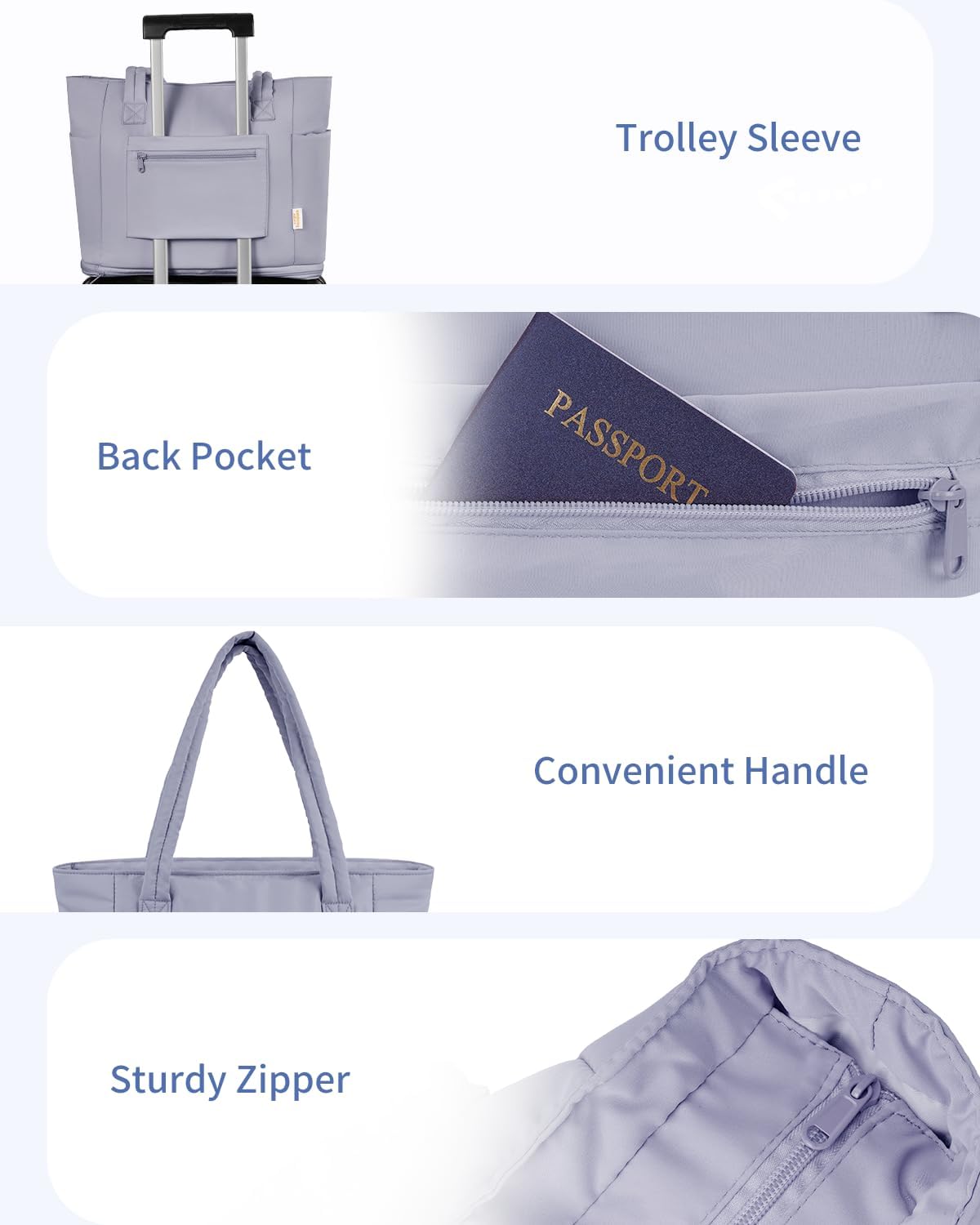 Travel Tote Bag for Women with Expandable Bottom & Laundry Bag, Fits 40oz Tumbler for Carry-On Work Gym