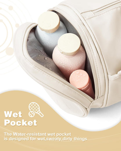 Gym Bag for Women and Men With Wet & Shoe Compartment - Small Duffle for Travel, Sport, Workout, Overnight Weekender - Carry-on Tote - Peacock Blue
