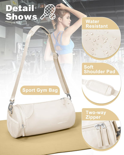 Gym Bag for Women and Men With Wet & Shoe Compartment - Small Duffle for Travel, Sport, Workout, Overnight Weekender - Carry-on Tote - Peacock Blue