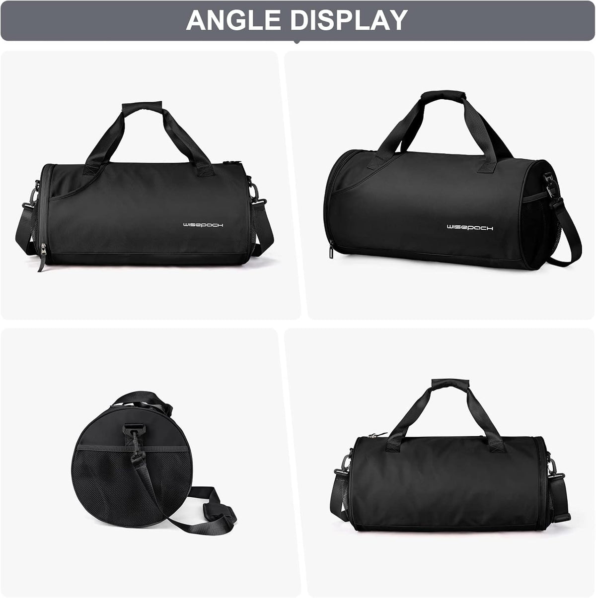 Gym Bag for Women and Men With Wet & Shoe Compartment - Small Duffle for Travel, Sport, Workout, Overnight Weekender - Carry-on Tote - Peacock Blue