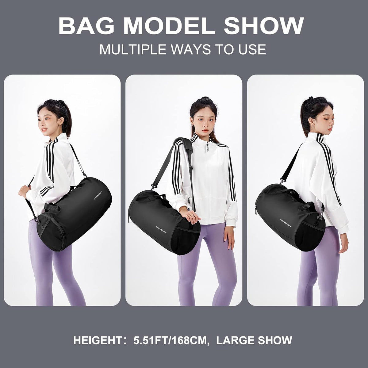 Gym Bag for Women and Men With Wet & Shoe Compartment - Small Duffle for Travel, Sport, Workout, Overnight Weekender - Carry-on Tote - Peacock Blue
